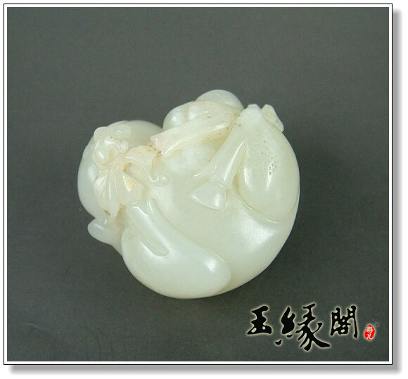 白玉籽料把件 招财猪