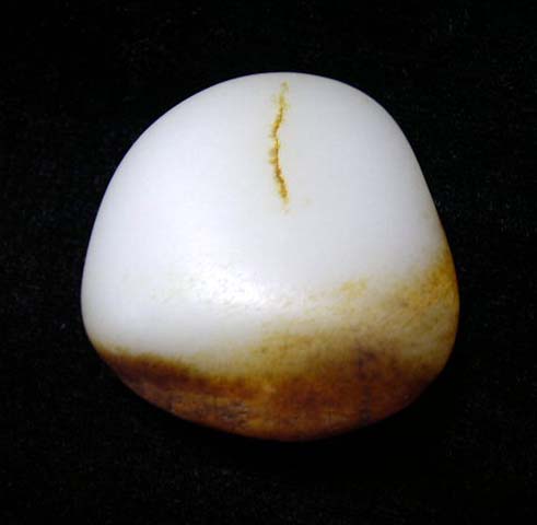 羊脂白玉籽料(120克)