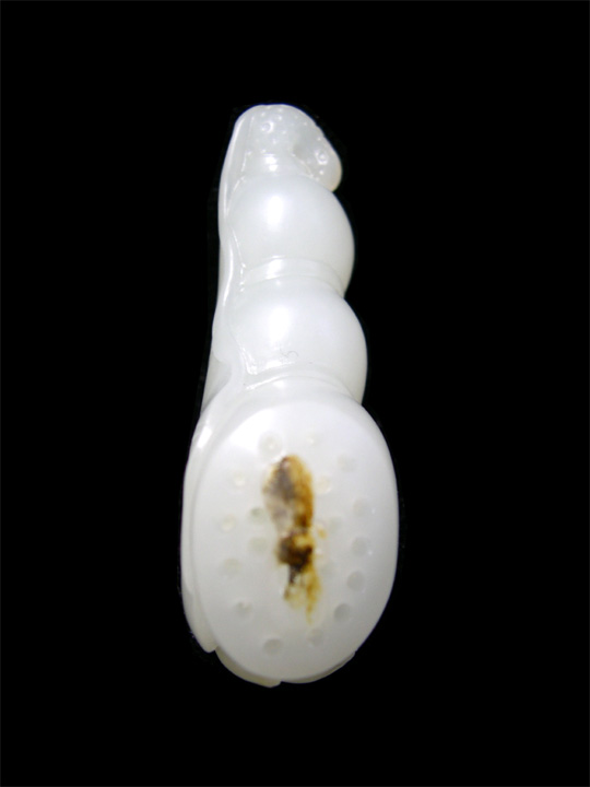 羊脂白玉籽料挂件 因何得耦