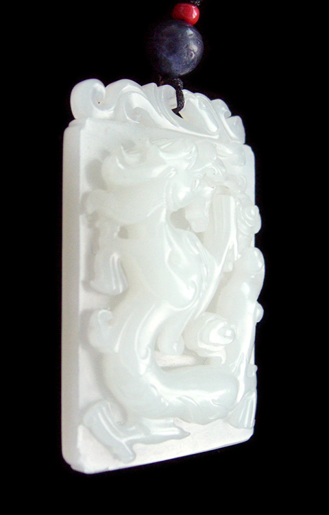 白玉子料　龙牌