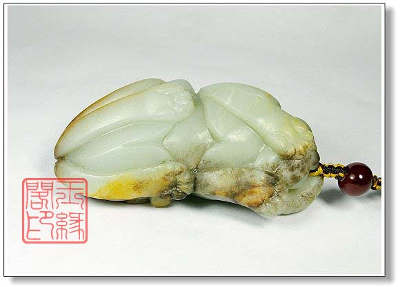 红皮籽料把件 辟邪兽