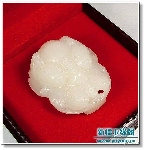 羊脂白玉腰扣 鬼头