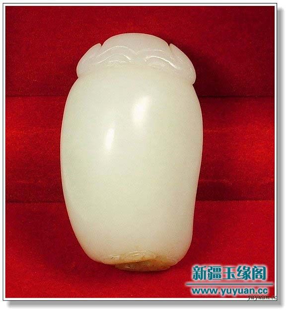 羊脂白玉 招财进宝把件