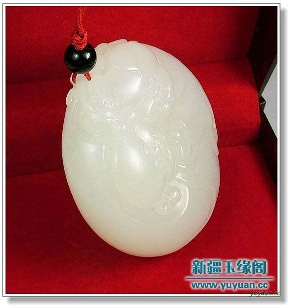 羊脂白玉 和合二仙