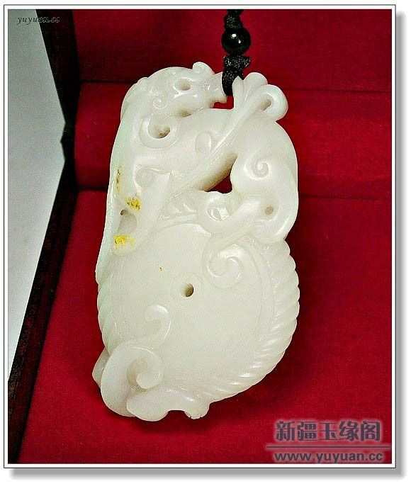 羊脂白玉籽料 寿上加寿把件