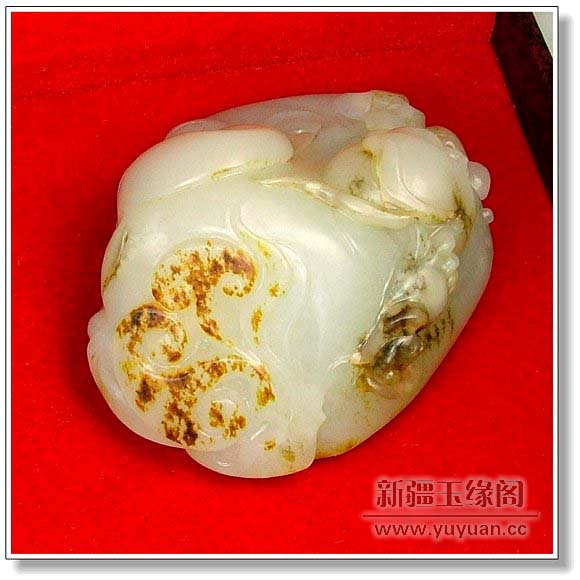 白玉籽料把件 如意童子