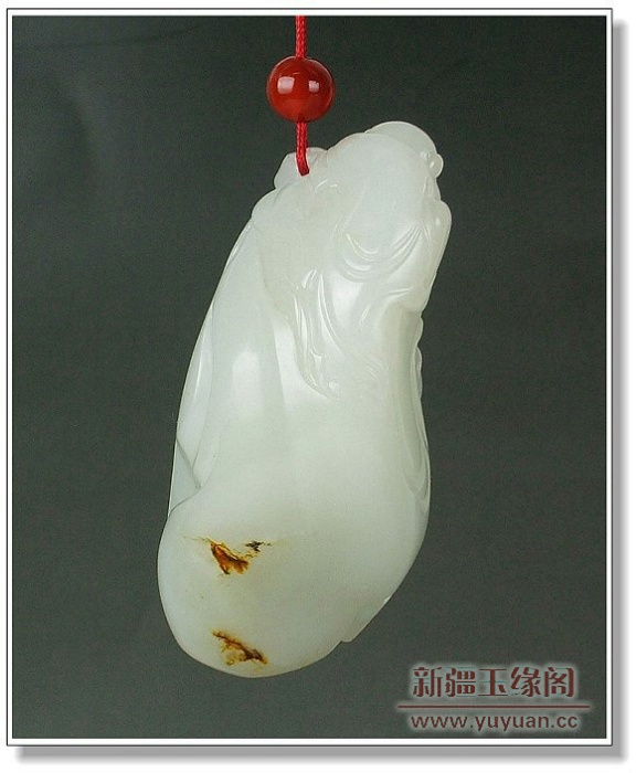 白玉籽料把件 祖孙乐