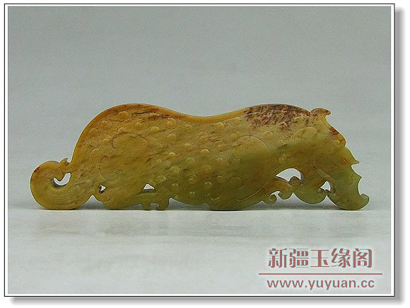 黄玉籽料 仿古|龙佩