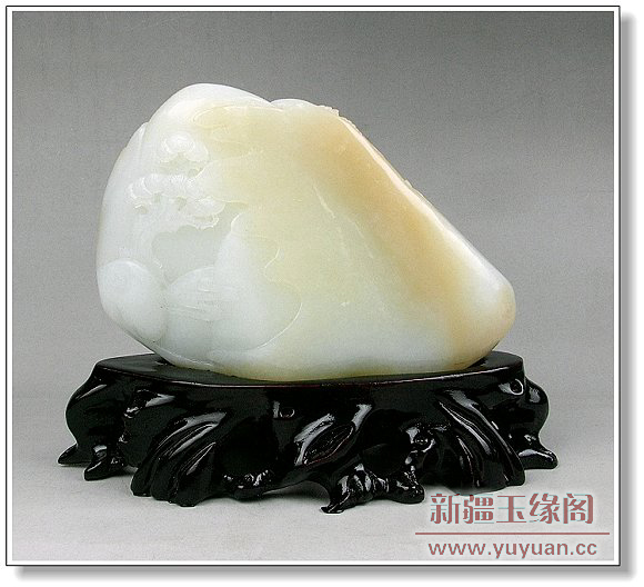 羊脂白玉摆件 访友山子
