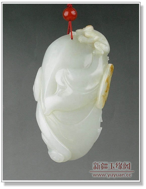 黄皮籽料把件 如意佛