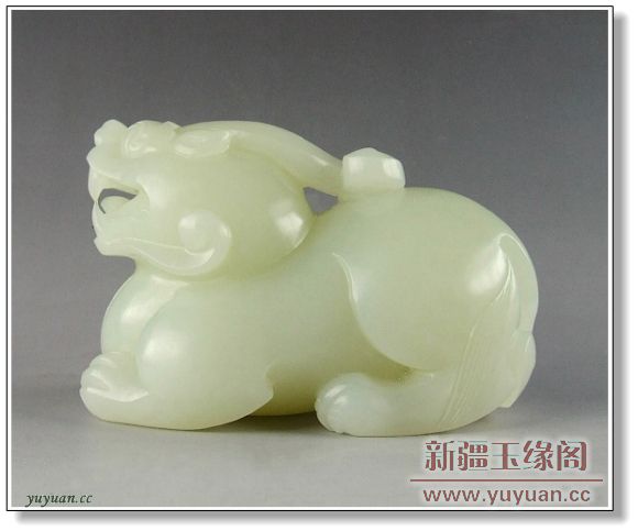 白玉籽料摆件 辟邪