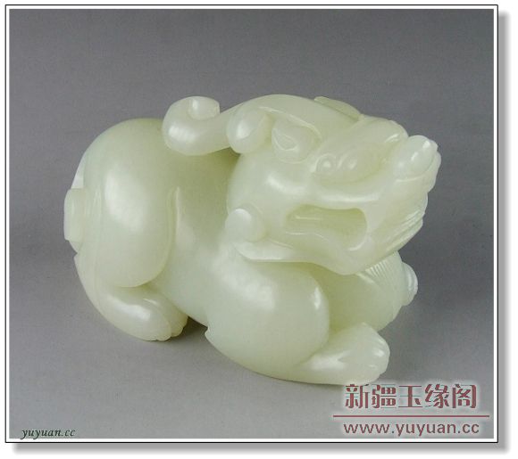 白玉籽料摆件 辟邪