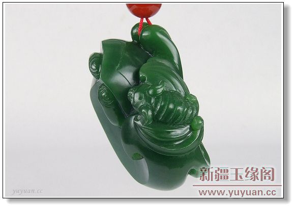 碧玉 金蟾把件