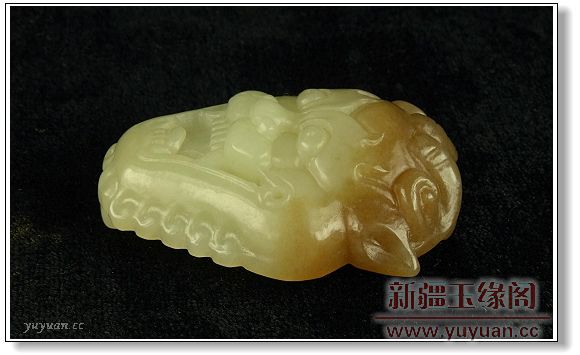 黄玉 兽面腰扣