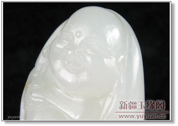 白玉籽料 佛引福来把件