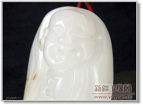 羊脂白玉籽料 佛把件