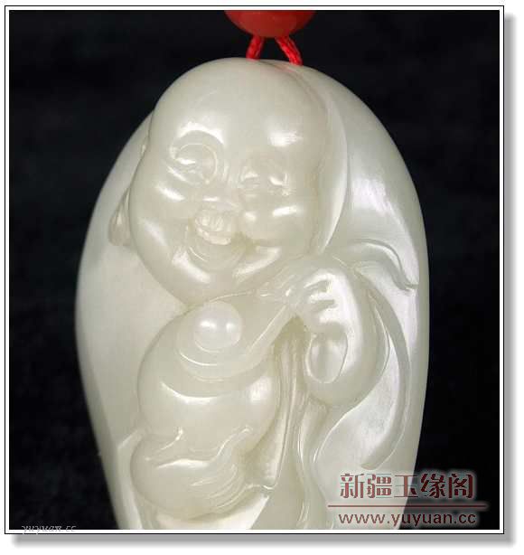 白玉籽料 佛把件