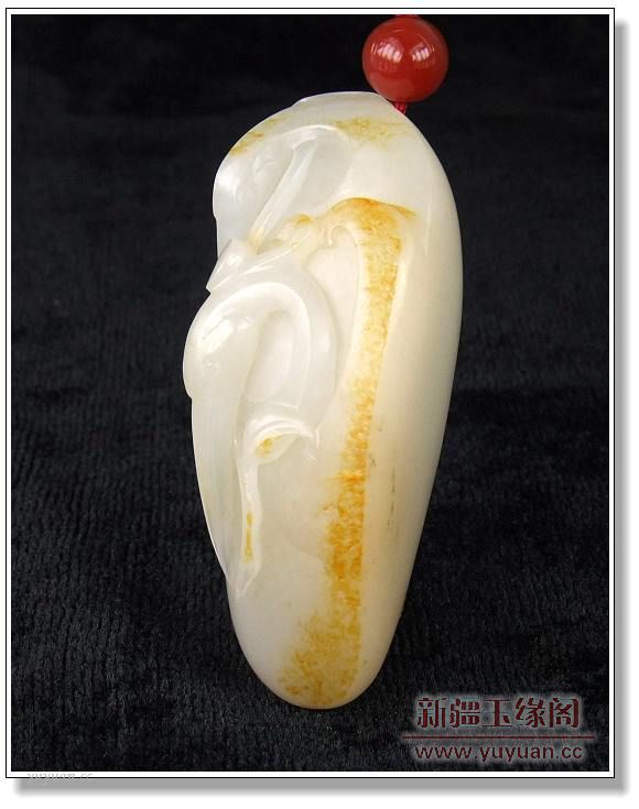 黄皮籽料把件 恩爱