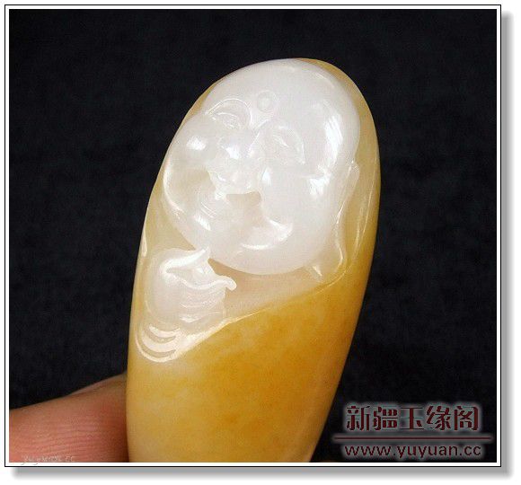 满黄皮籽料 佛把件