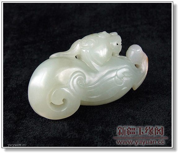 白玉籽料挂件 辟邪兽