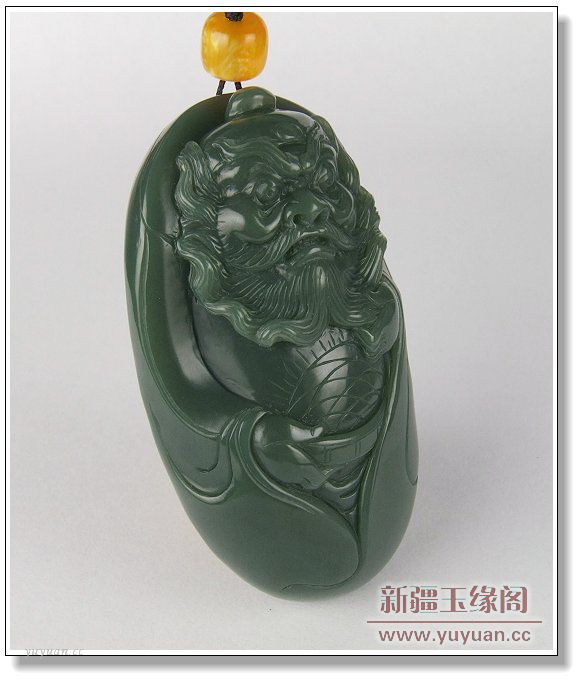 青玉 钟馗把件