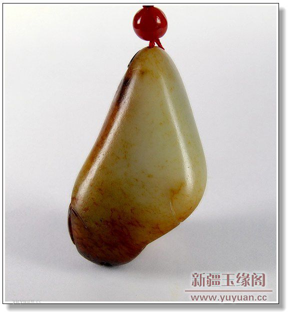 黄皮籽料把件 螭龙