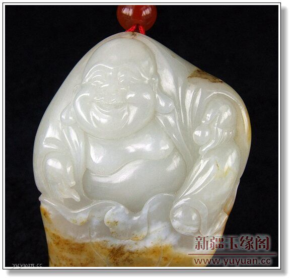 黄皮籽料把件 笑佛