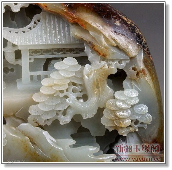 褐皮籽料摆件 松谷高隐