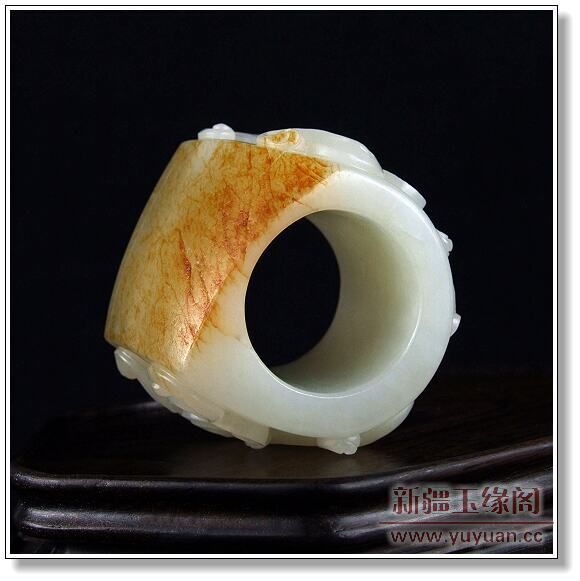 黄皮籽料 双龙扳指