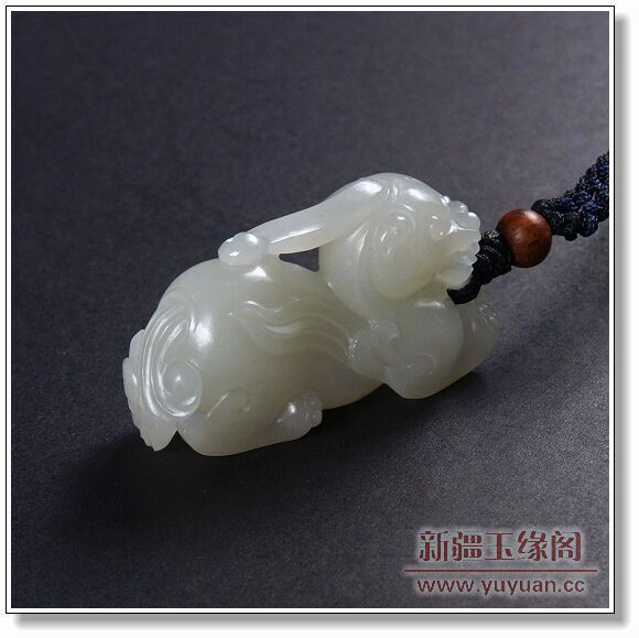 白玉籽料挂件 貔貅