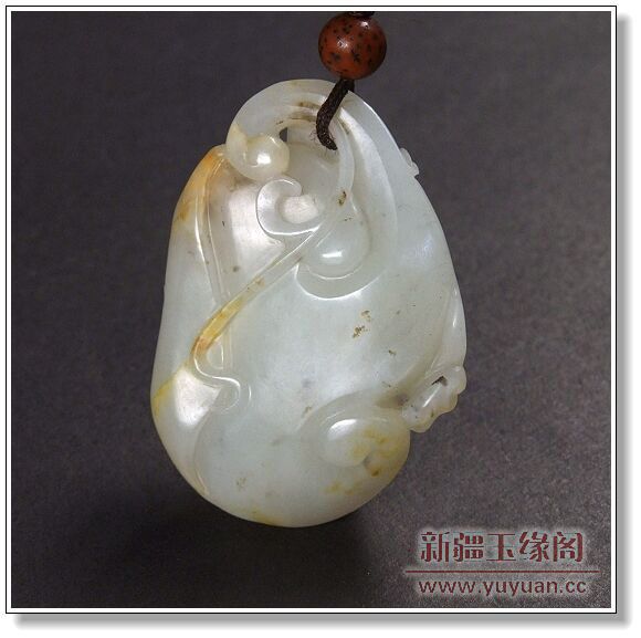 白玉籽料挂件 比翼双飞