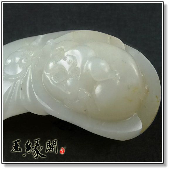 白玉籽料挂件 祝福
