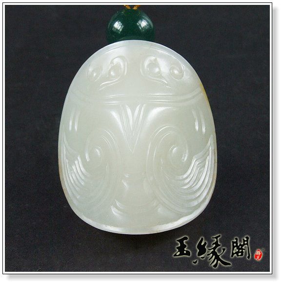 白玉籽料  富贵长寿把件