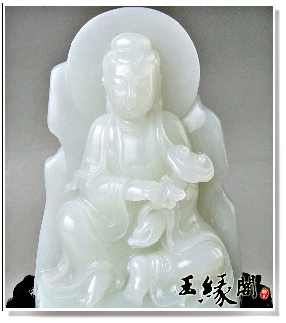 白玉籽料摆件 观音