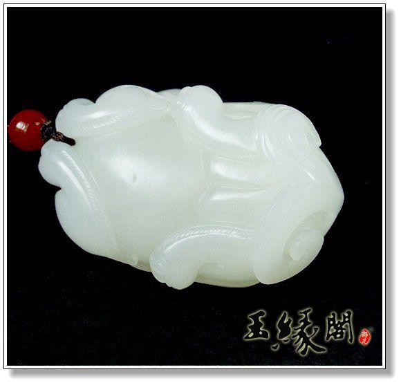 羊脂白玉籽料 貔貅把件