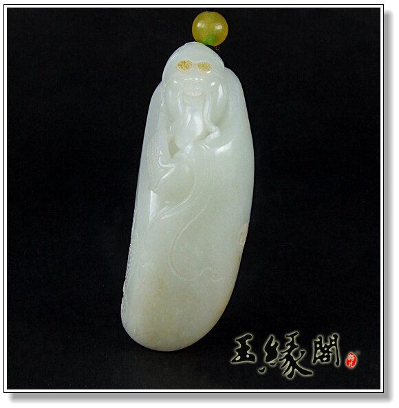 黄皮籽料把件 神算子