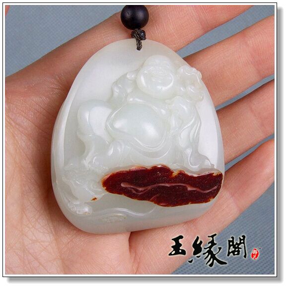 枣红皮籽料把件 佛