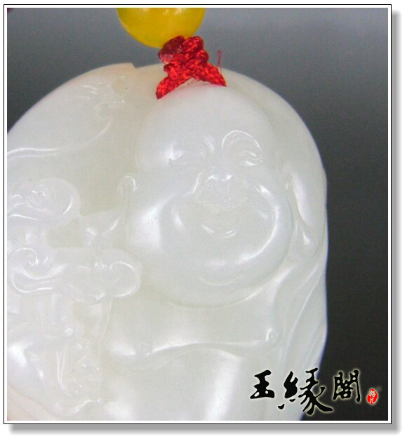 和田玉籽料把件 佛