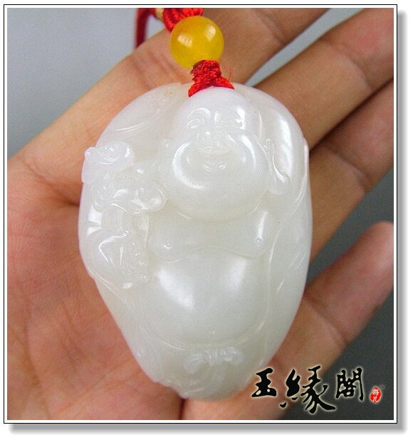 和田玉籽料把件 佛
