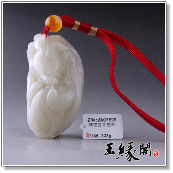 白玉籽料把件 英雄