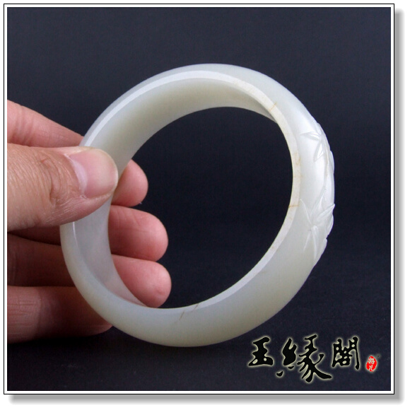 白玉籽料 竹韵手镯