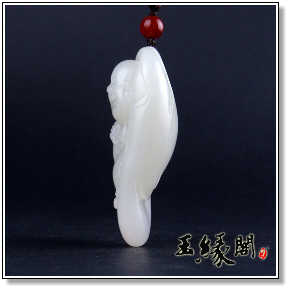 白玉籽料把件 笑面佛