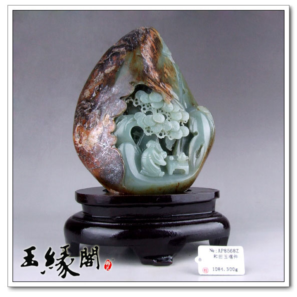褐黄皮籽料摆件 山子