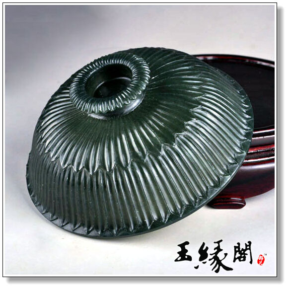 青玉摆件 薄胎炉瓶