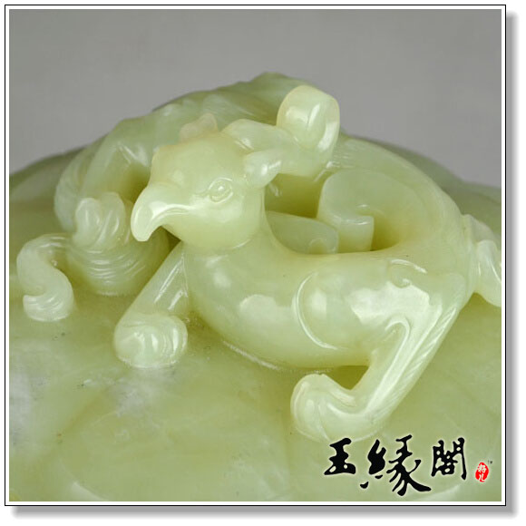 黄玉摆件 龙龛【一对】