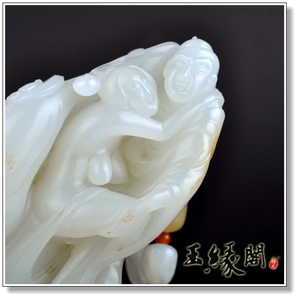 羊脂玉籽料 春宫把件