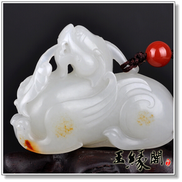 白玉籽料 貔貅把件