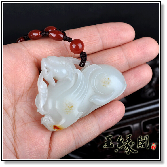 白玉籽料 貔貅把件