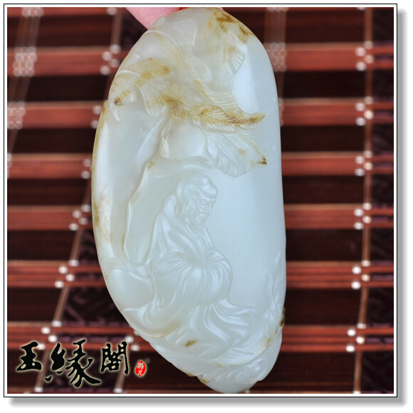白玉籽料 悟禅把件