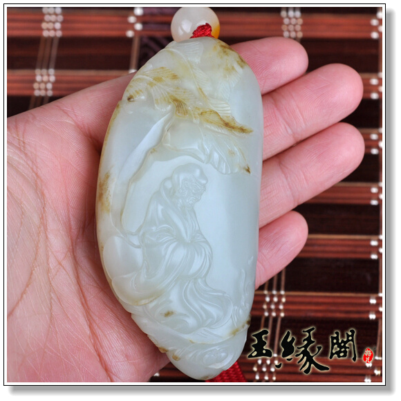 白玉籽料 悟禅把件